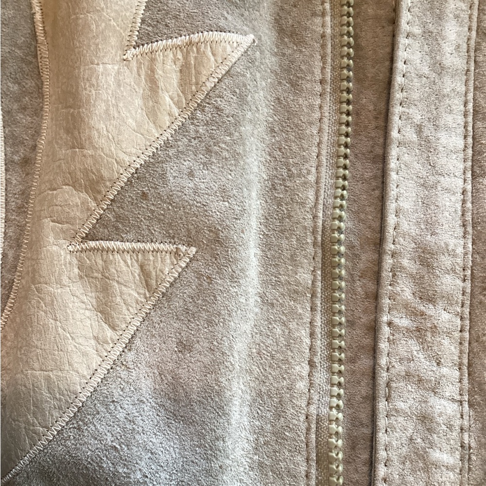 80’s Suede and Leather Appliqué Fringe Jacket - Picture 14 of 15